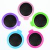 Heliltd 10pcs Folding Travel Mirror Hair Brushes Round Mirror Pocket Hair Brush Portable Mini Colourful Pop Up Hair Brushes Wet and Dry Hair for Women Girls Kids Hair Brush