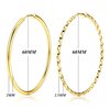 Sanfenly Clip On Hoop Earrings for Women Silver Gold Spring Unpierced Twisted Hoop Earrings for Non-Pierced Ears