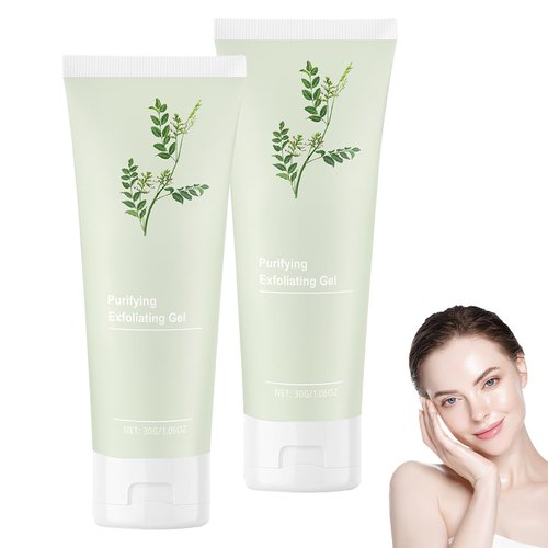Purifying Exfoliating Gel, Gentle Exfoliating Gel for Face and Body, Face Exfoliation for Women, Exfoliating Body Scrub, Exfoliating Face Scrub, Deep Cleansing and Moisturizing (2PCS)