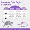 rabbitgoo Cat Harness and Leash Set for Walking Escape Proof, Adjustable Soft Kittens Vest with Reflective Strip for Cats, Comfortable Outdoor Vest, Purple, S