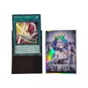 Time Walker 50ct Holographic Flashing (Arianna The Labrynth Servant) Top Loading Trading Card Sleeves Deck Protector for YuGiOh/Japanese Sized Cards 63x90mm (15)