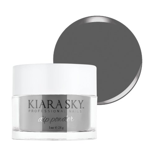 Kiara Sky Long Lasting Nail Dip Powder Gray Tones 1 oz, Smokey Smog
