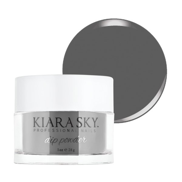 Kiara Sky Long Lasting Nail Dip Powder Gray Tones 1 oz, Smokey Smog