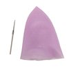 Losaria Highlighting Cap with Holes already in Silicone Reusable Highlighting Cap Hair Dye Cap with Holes Tipping Caps Hair Salon Hairdressing Highlight Cap and Hook Kit (Purple)