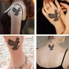 Dopetattoo Raven Temporary Tattoos Raven Crows Tribal Maori for Men Fake tattoos for Women Neck Arm Chest