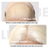 Allbell 613 Synthetic Lace Front Wig 28Inch Blonde Wigs for Women Long Straight Platinum Blonde Wig with Baby Hair Free Part 13×4 Frontal HD Lace Wig Heat Resistant Fiber
