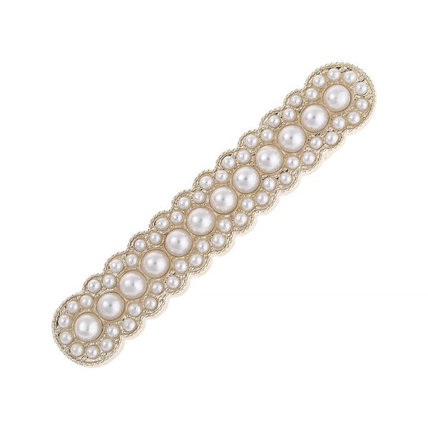 Pearl Bridal Hair Clips, Handmade Hair Barrettes, Hollow Geometric Pearl Hair pins, Wedding Hairpin Hair Accessories for Women Girls (Type2)