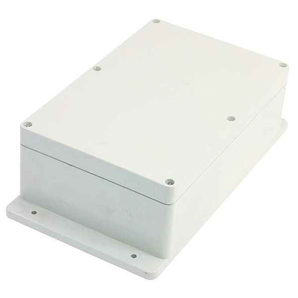 BestTong ABS Plastic Junction Box Dust-proof Waterproof IP65 Indoor Outdoor Electrical Enclosure Box Universal Project Enclosure with Fixed Ear Grey 230mmx150mmx85mm 9 x 5.9 x 3.3 Inches