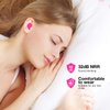 Frienda 21 Pairs Ear Plugs for Sleeping Reusable Moldable Silicone Earplugs Soft Noise Cancelling Earplugs Sound Blocking Ear Plugs with Case for Swimming Concert 32dB NRR (White, Blue, Rose Red)