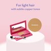 eSalon Root Touch Up + Brow Powder, Conceal & Cover (Strawberry) - Hairline Powder for Women - Scalp Concealer & Filler for Thinning & Gray Hair Coverage - Creates Thicker & Fuller-Looking Hair