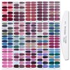 WOKOTO 20 Sheets Solid Color Nail Art Polish Wraps Stickers Strips Set with 1Pc Nail File Self-Adhesive Adhesive Nail Decals Manicure Tips