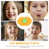 Toddmomy 15Pcs Lip Whistles Plastic Noise Maker Toys Lip Whistle Toy Party Favors Goody Bag Fillers Stocking Stuffer Gifts for Kids