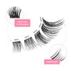 VieVie Lash Clusters 72pcs DIY Eyelash Extension Lashes, 9-16mm Mix Individual Eyelashes, Natural Look DIY Lash Extension (Cluster 03)