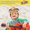 Syhood 24 Pcs Fiesta Party Supplies Cinco De Mayo Sombrero Headband Hats Eyeglasses for Mexican Theme Decoration Accessories(Classic Style)