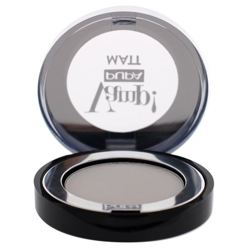 Pupa Milano Vamp! Matt Compact Eyeshadow 010 White Chalk - Matte, Smooth, Blendable Compact Shadow - Stunning, Colorful, Pigmented Shade - Paraben-Free for Sensitive Skin - 0.088 oz