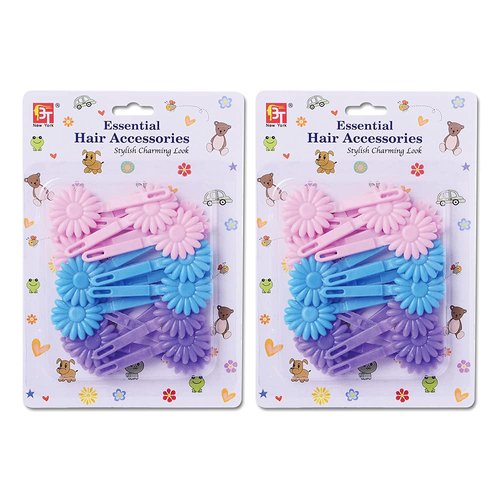 Hair Clips Barrettes Colorful Head Pins Accessories for Kids Children Girls Toddlers Women All Ages (Dandelion Flower - Pastel Assorted)