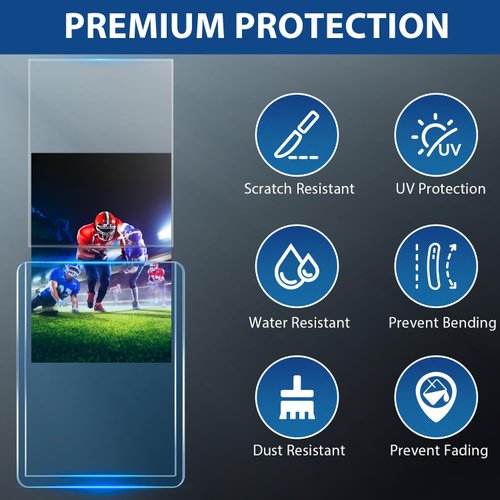 200 Card Sleeves Top Loads for Cards, 3"x4" Baseball Card Protectors Hard Plastic, Toploads for Cards, Hard Card Sleeves, Sports Card Holder for Trading Card (100 Hard Card Sleeves + 100 Soft Sleeves)