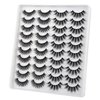JIMIRE 20 Pairs False Eyelashes 2 Styles Mixed Fluffy Eyelashes Natural Volume Wispy Faux Mink Lashes Pack