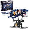 RiceBlock Sea Dinosaur Crossing Ocean World Building Set, Mosasaurus Building Toys for Kids and Adults, A Toys Compatible with Lego Sets for Boys Age 8-12, 785 Pieces
