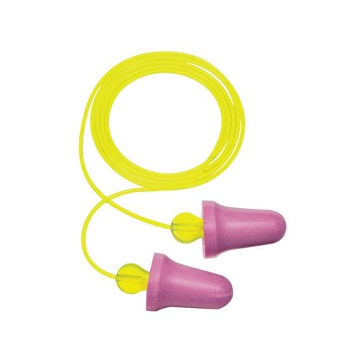 3M No-Touch Foam Ear Plugs, Corded, Box of 100 Pairs