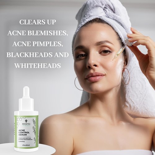 BEE and YOU Acne Treatment with Salicylic Acid, Bee Venom and 100% Natural Propolis Extract Acne Serum for Face and Body to Control and Clear Breakouts |1 Ounce