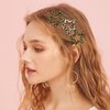 Snap Clips Leather Hair Clips Snap Hair Barrettes Non Slip Star Hair Accessories Leopard Colors Metal Snap Hair Clips for Girls Women -8P-Star
