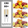 G8 LED Bulb Dimmable 3W Warm White 3000K T4 Bi-Pin Base 120V 20W-25W Halogen Bulb Replacement for Under Cabinet, Counter Lighting (12-Pack)