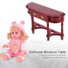 1 12 Scale Dollhouse Furniture, Miniature Dollhouse Furniture, Wooden Doll House Accessories And Furniture 1:12 Scale Dollhouse Half-Round Table Model for Children Home Adults Daughters