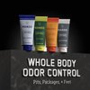 Mando Mini Body Wash - 24 Hour Odor Control - Removes Odor Better than Soap - 1.5 Ounce Tubes (Pack of 4, in 4 scents: Bourbon Leather, Pro Sport, Mt Fuji, Unscented)