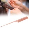Rat Tail Hair Comb Hair Comb Aluminum Metal Comb Salon Tools Fashionable Straight Hair Comb Personal Use Professional Use Men Women(Rose gold)