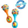 Fisher-Price Newborn Toys Rattle 'n Rock Maracas, Set of 2 Soft Musical Instruments for Babies 3+ Months, Blue & Orange