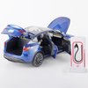 OANMYJJO Toy Cars Y 1/24 Zinc Alloy Diecast Metal Model Car, Pull Back Toy Model with Light and Music, Suitable for Children Aged 3 and Above as Gifts(Blue)