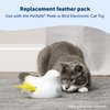 Peek-A-Bird Cat Toy Replacement Feathers – 2 Pack Refill Parts – Interactive Teaser Toy for Indoor Cats