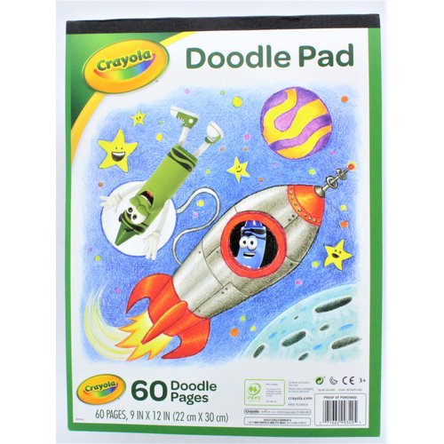 Crayola Doodle Pad, 9 x 12 Inches, 60 Sheets