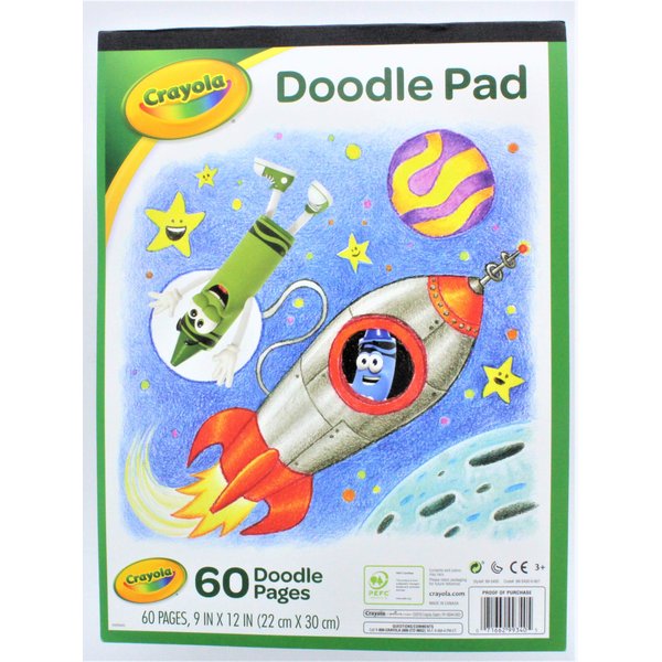 Crayola Doodle Pad, 9 x 12 Inches, 60 Sheets