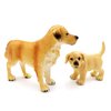 Gemini&Genius Dog Toys for Kids, Golden Retriever Family Playset, Detail and Realistic Puppy Action Figures, Pet Doggy Toys, 2-4 Inches Length - Baby Shower Cake Toppers or Toy Gifts for Kids
