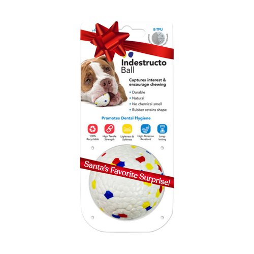 ReThink Pet Indestructo Ball Pet Toy, Abrasive Resistant Dog Ball Toy, Long-Lasting and Durable Rubber Balls for Dogs, Indestructible Dog Toy for Boredom