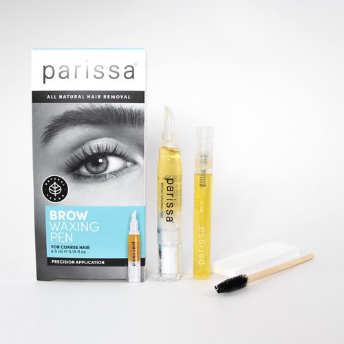Parissa Brow Waxing Pen, Salon-Style Hair Removal for Precise Eyebrow Shaping, Quick & Mess-Free, At-Home Waxing Kit