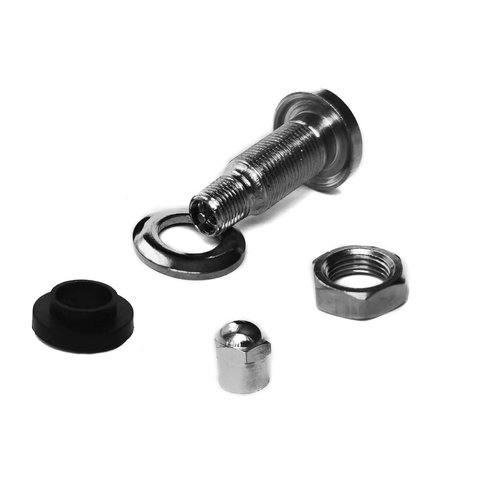 Veteran Tire and Rubber TR-416-S 1" Outer Mount Metal Valve Stem (4 Pack)