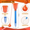 Aoriher 122 Pcs Basketball Party Favors, Includes Basketball Stampers Basketball Hoop Pens Mini Pencil Erasers Basketball Stickers Self Inking Stamps for Kids Students Party Supplies Classroom Prizes