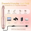 Sheviver Electric Nail Drill, Electric Nail File for Acrylic Gel Nails, Professional Nail Drill Machine Efile Manicure Pedicure Tools with Gold Nail Drill Bits for Home Salon Use