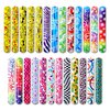 50-Piece Slap Bracelets For Kids | Party Favors For Kids 4-8 | Slap Bracelets Bulk Party Favors | Goodie Bags Stuffers for kids with 25 Unique Designs, perfect stocking stuffers for classroom rewards