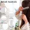 4 Types Metal Combs Professional Aluminum Dressing Comb for Hair Styling,Included Hair Cutting Comb,Metal Rat Tail Comb,Detangling Comb,Handle Comb for Women Men Barber Supplies