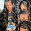Body Wave Lace Front Wigs Human Hair 13x6 Lace Front Wigs Human Hair 200% Density 26 Inch 13x6 HD Lace Frontal Human Hair Wigs for Black Women With Baby Hair