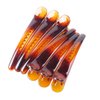 Fodattm 12PCS Professional Hairdressing Salon Duckbill Clip Plastic Non Slip Alligator Hairpin Simple Hairgrip Hair Clip Hair Barrettes for Hair Styling and Sectioning (Length -3in, Brown)