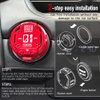 𝙊𝙧𝙞𝙜𝙞𝙣𝙖𝙡 | Push Start Button Cover, Metal Mecha Car Engine Start Stop Button Cover Protector, Cool Car Accessories Interior Decor Sticker Decals Motorcycle Key Ignition Switch Cover, Red