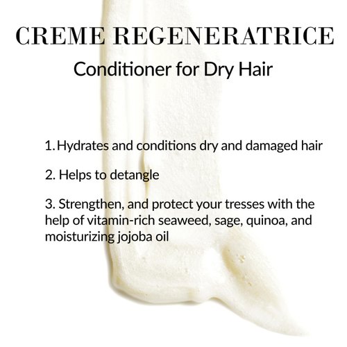 Leonor Greyl Natural Conditioner for Dry and Damaged Hair, Creme Regeneratrice Paris - Detangle, Hydrate, Strengthen & Protection, 3.3 FL Oz