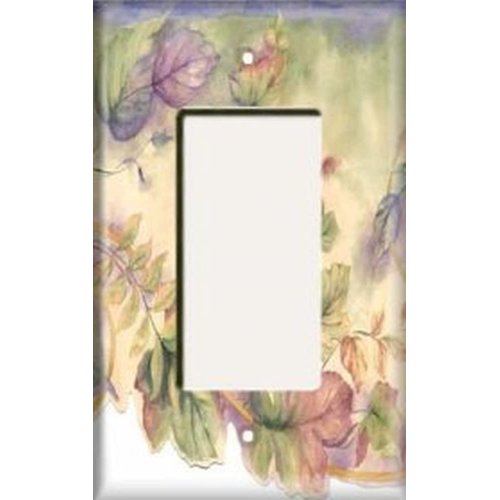 SnazzySwitch Colorful Leaves Decorative Rocker Switch Cover - Fits Decora Style Outlets and GFCI Wall Plate Too