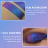 AMY'S DIARY Duochrome MultiChrome Chameleon Liquid Metallic Eyeshadow, High-Impact Multi-Dimensional Finish, Purple Blue Silky Smooth and High Pigment Holographic Glitter Eyeshadow Makeup (#04)
