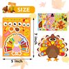 Joy Bang Thanksgiving Stickers for Kids, 30 Sheets Make a Turkey Face Stickers, Thanksgiving Crafts for Kids, Turkey Stickers, Thanksgiving Friendsgiving Activities Party Favors Supplies Gifts
